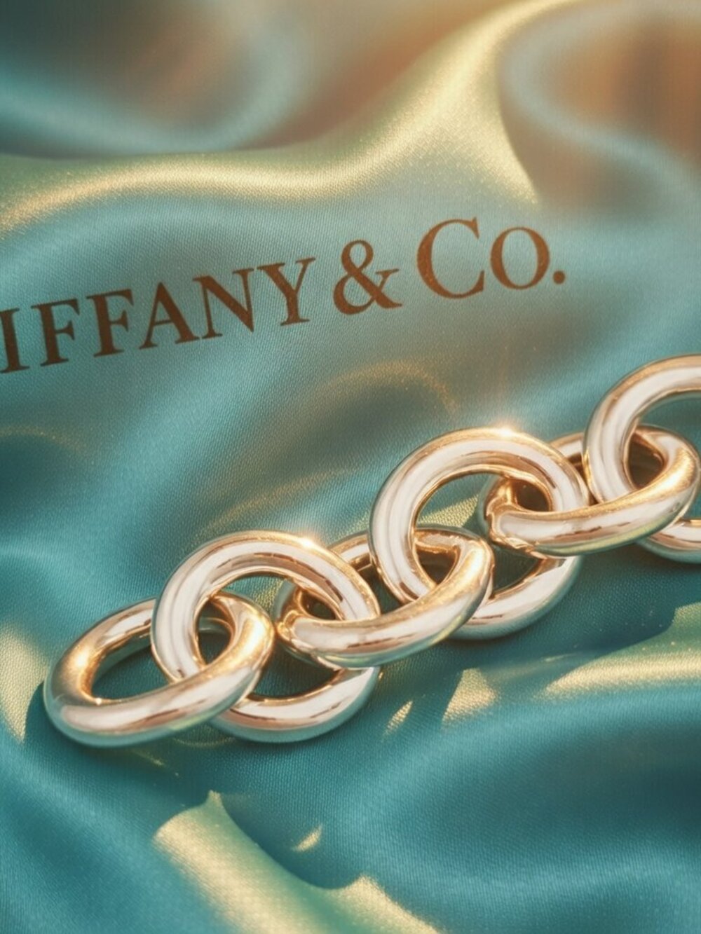 Return to Tiffany Heart Tag Bracelet Extra Chain Links Repair Lengthen Extension